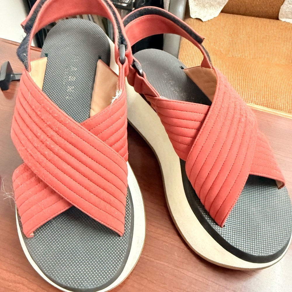 Stylish Red Platform Sandals